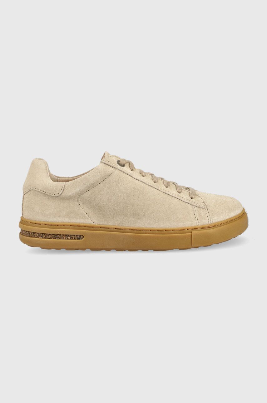 Birkenstock sneakers din piele întoarsă culoarea bej 1019363-cream Birkenstock sneakers din piele întoarsă culoarea bej 1019363-cream