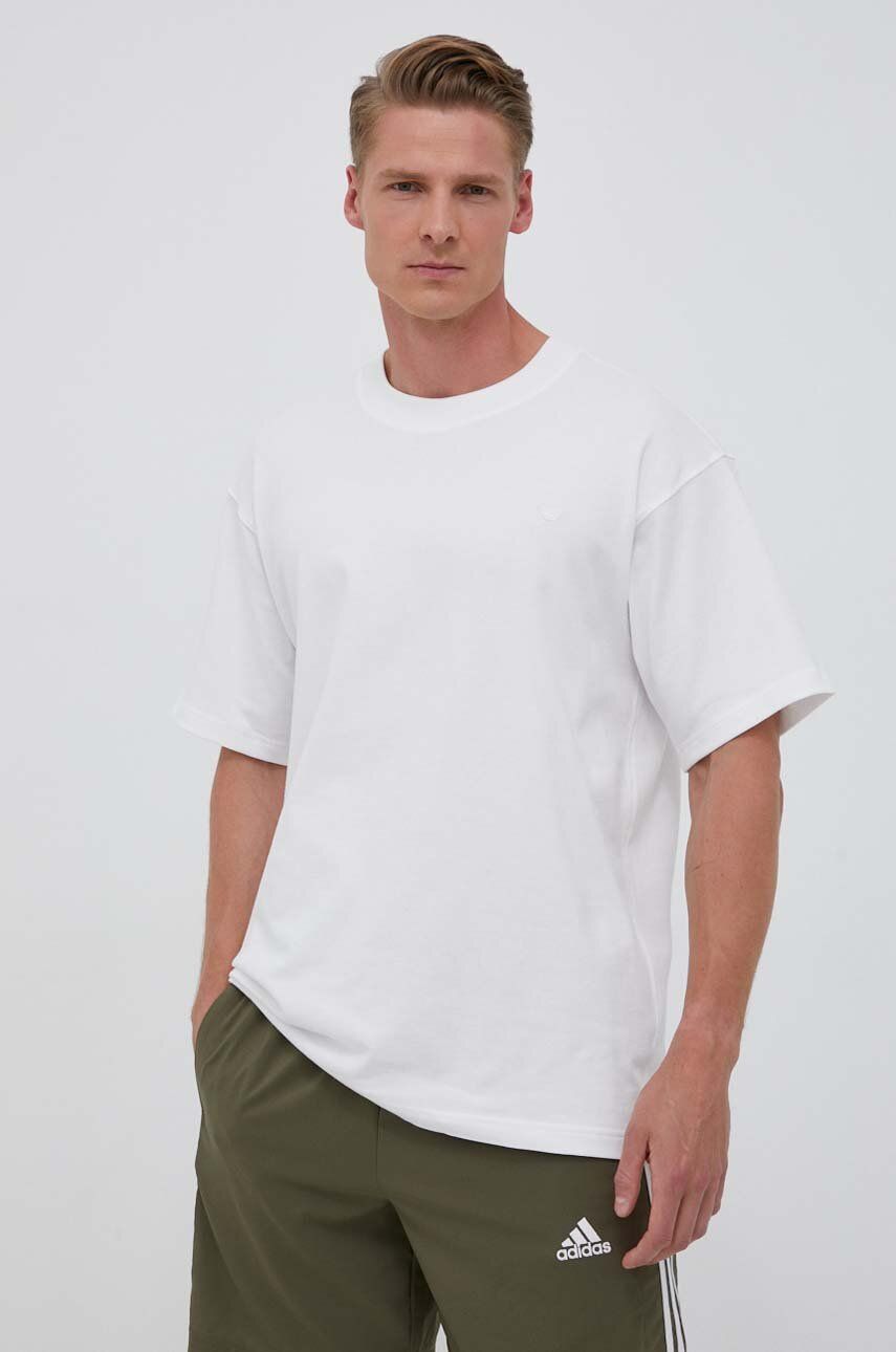 adidas Originals tricou din bumbac culoarea alb, cu imprimeu IM4388 adidas Originals tricou din bumbac culoarea alb, cu imprimeu IM4388