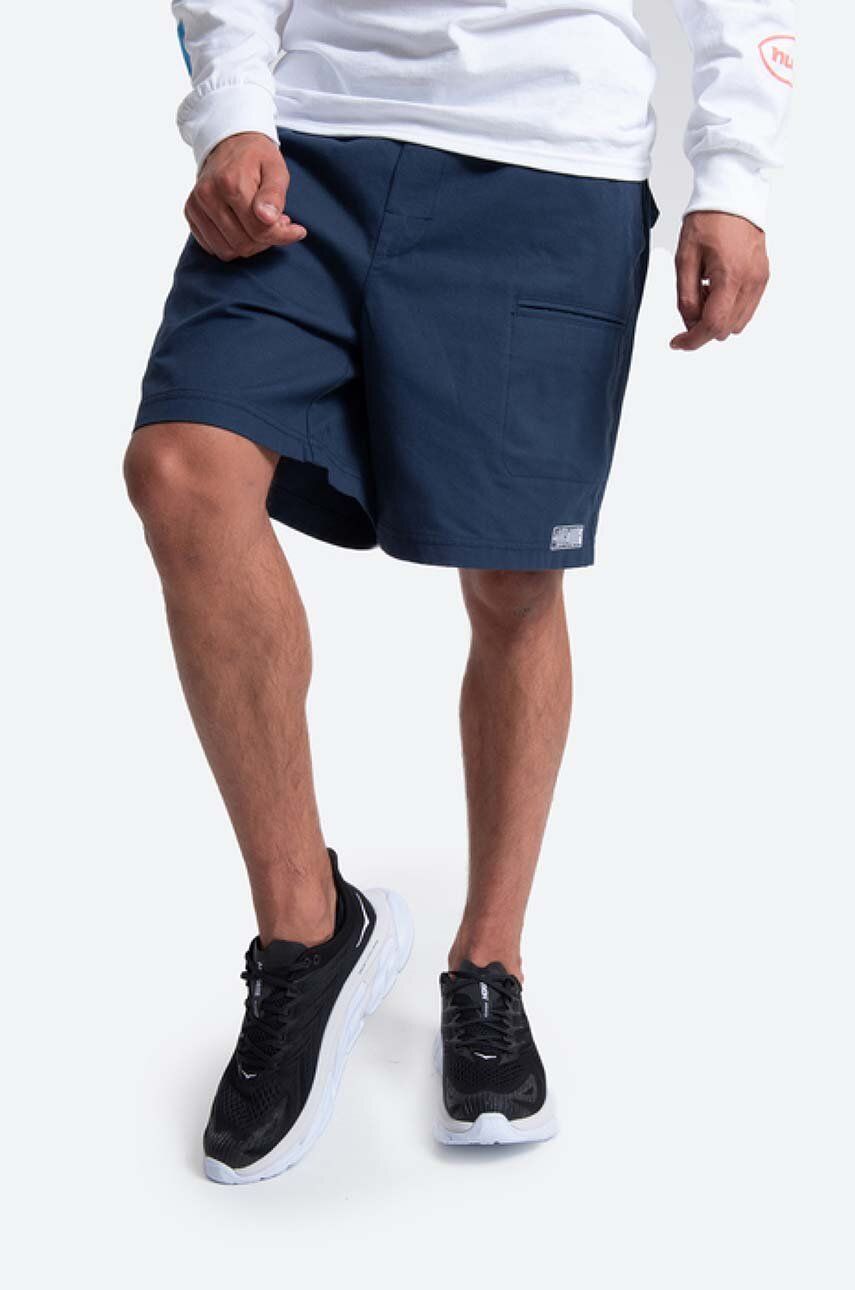 HUF pantaloni scurți din bumbac Abbott Easy Short culoarea albastru marin PT00171-NAVY HUF pantaloni scurți din bumbac Abbott Easy Short culoarea albastru marin PT00171-NAVY