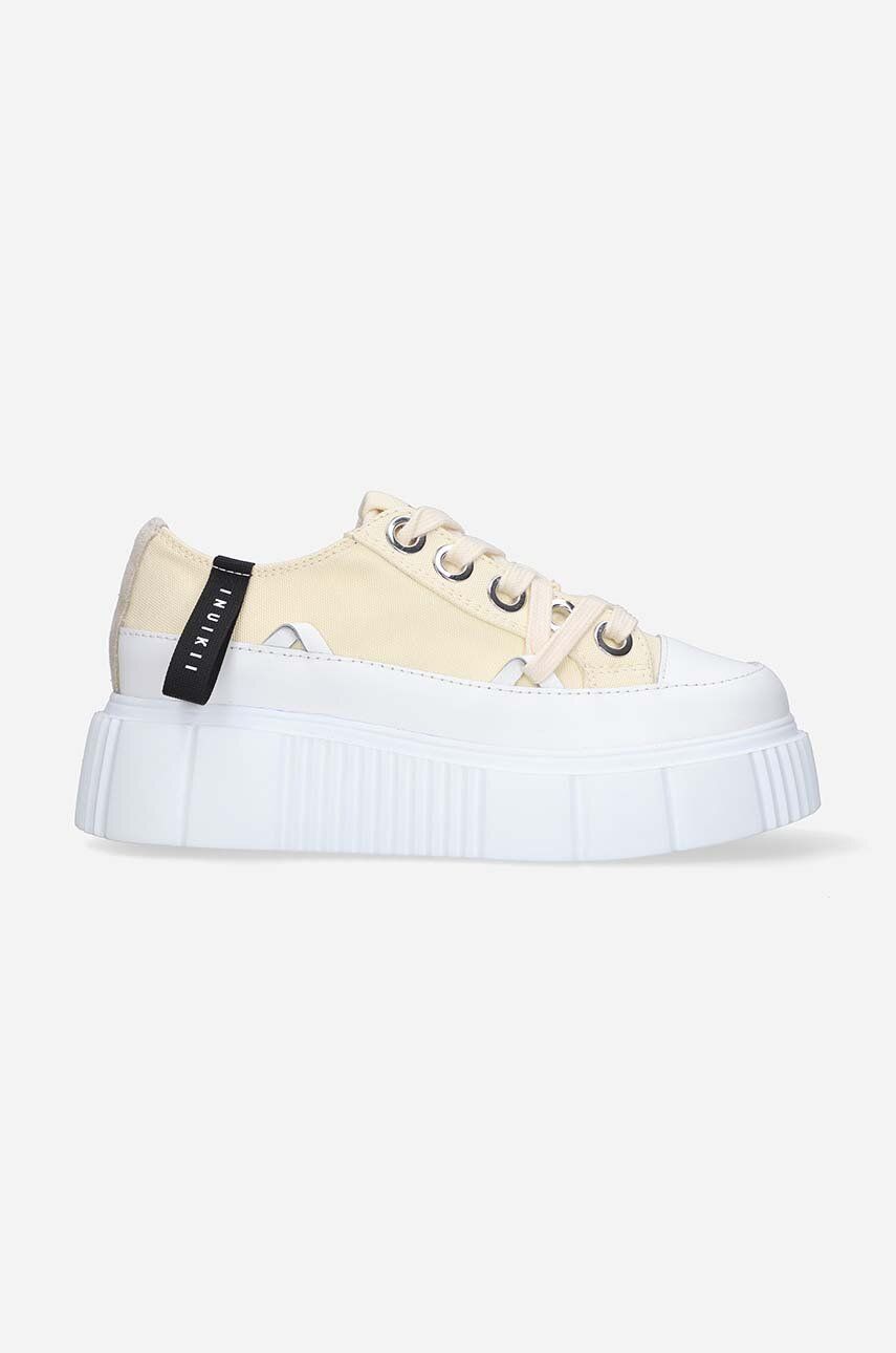 Inuikii teniși Matilda Canvas Low 23 femei, culoarea bej 30102-024 Inuikii teniși Matilda Canvas Low 23 femei, culoarea bej 30102-024