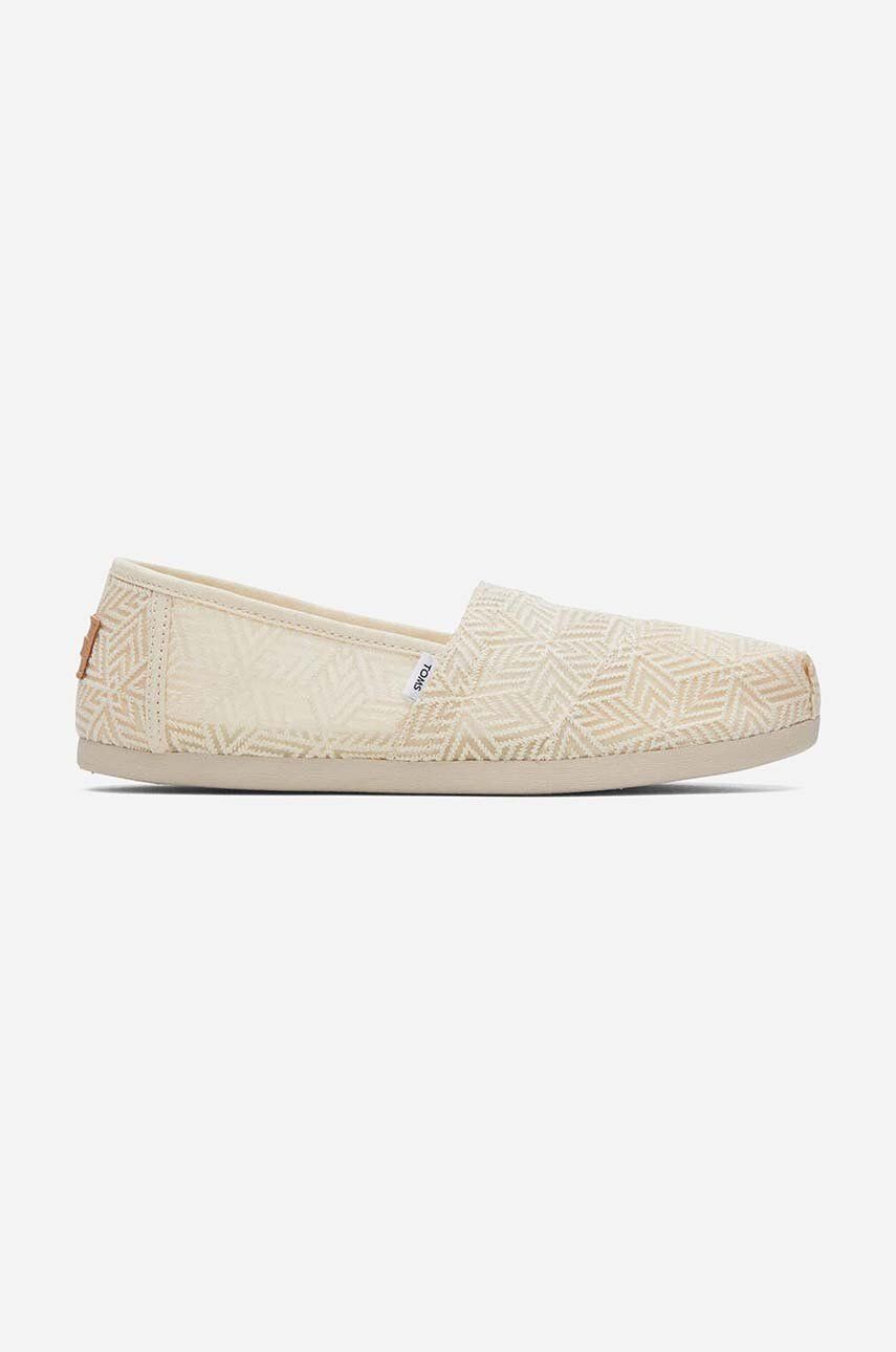 Toms espadrile Toms Alpargata 10019679 NATURAL femei, culoarea bej Toms espadrile Toms Alpargata 10019679 NATURAL femei, culoarea bej