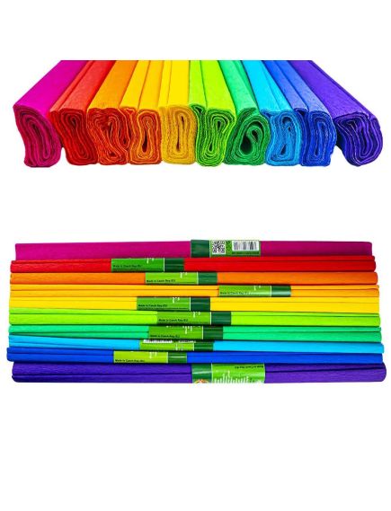 Hartie Creponata 200x50cm,Koh-I-Noor, Curcubeu 10 Culori/Set, En-gross Hartie Creponata 200x50cm,Koh-I-Noor, Curcubeu 10 Culori/Set, En-gross