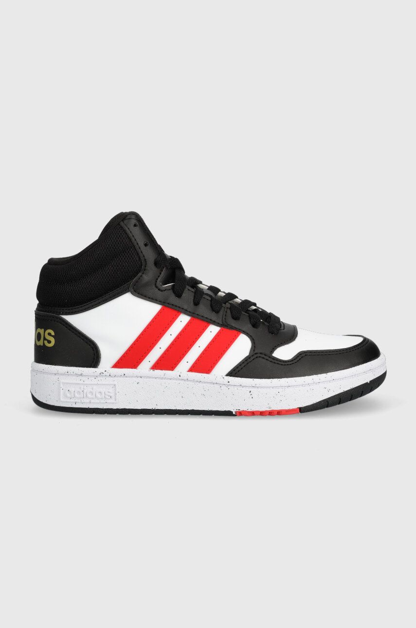 adidas Originals sneakers pentru copii HOOPS MID 3.0 K culoarea alb adidas Originals sneakers pentru copii HOOPS MID 3.0 K culoarea alb