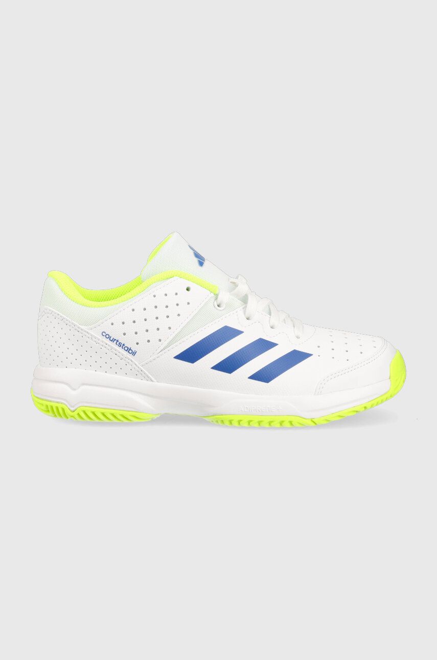 adidas Performance sneakers pentru copii COURT STABIL JR culoarea alb adidas Performance sneakers pentru copii COURT STABIL JR culoarea alb