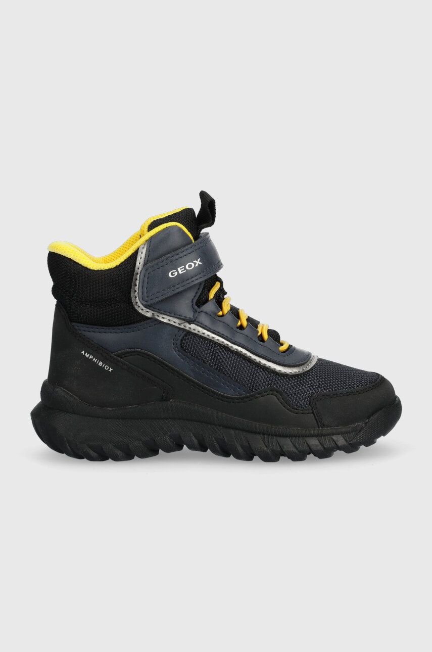 Geox cizme de iarna pentru copii culoarea albastru marin Geox cizme de iarna pentru copii culoarea albastru marin