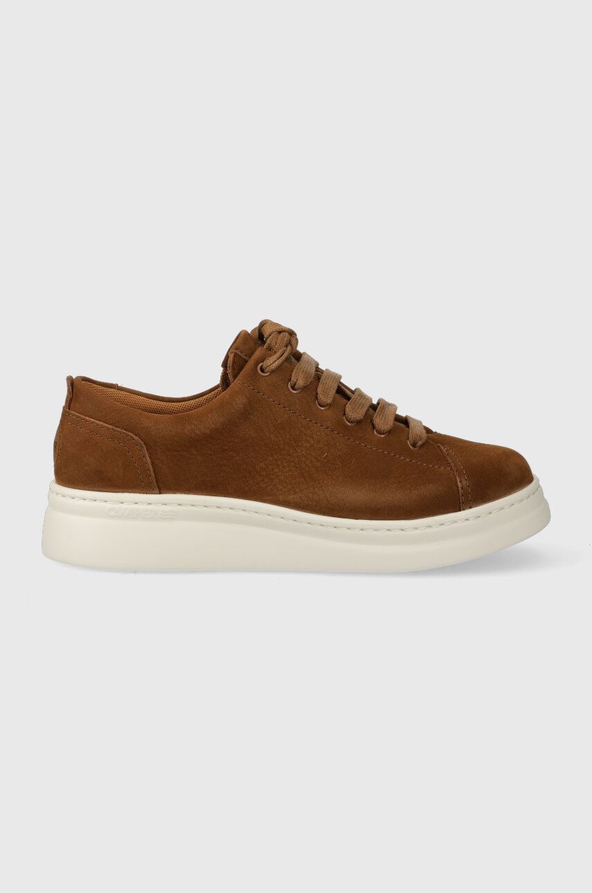 Camper sneakers din piele intoarsă Runner Up culoarea maro, K200645.076 Camper sneakers din piele intoarsă Runner Up culoarea maro, K200645.076
