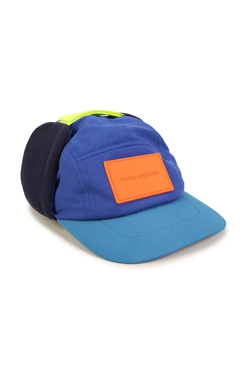 Marc Jacobs șapcă de baseball pentru copii culoarea albastru marin, cu imprimeu Marc Jacobs șapcă de baseball pentru copii culoarea albastru marin, cu imprimeu