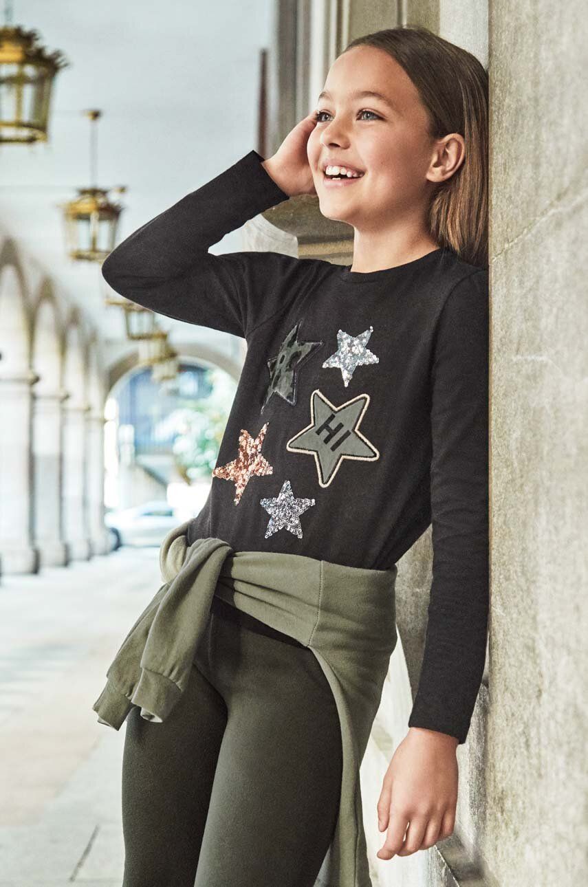Mayoral longsleeve din bumbac pentru copii culoarea negru Mayoral longsleeve din bumbac pentru copii culoarea negru
