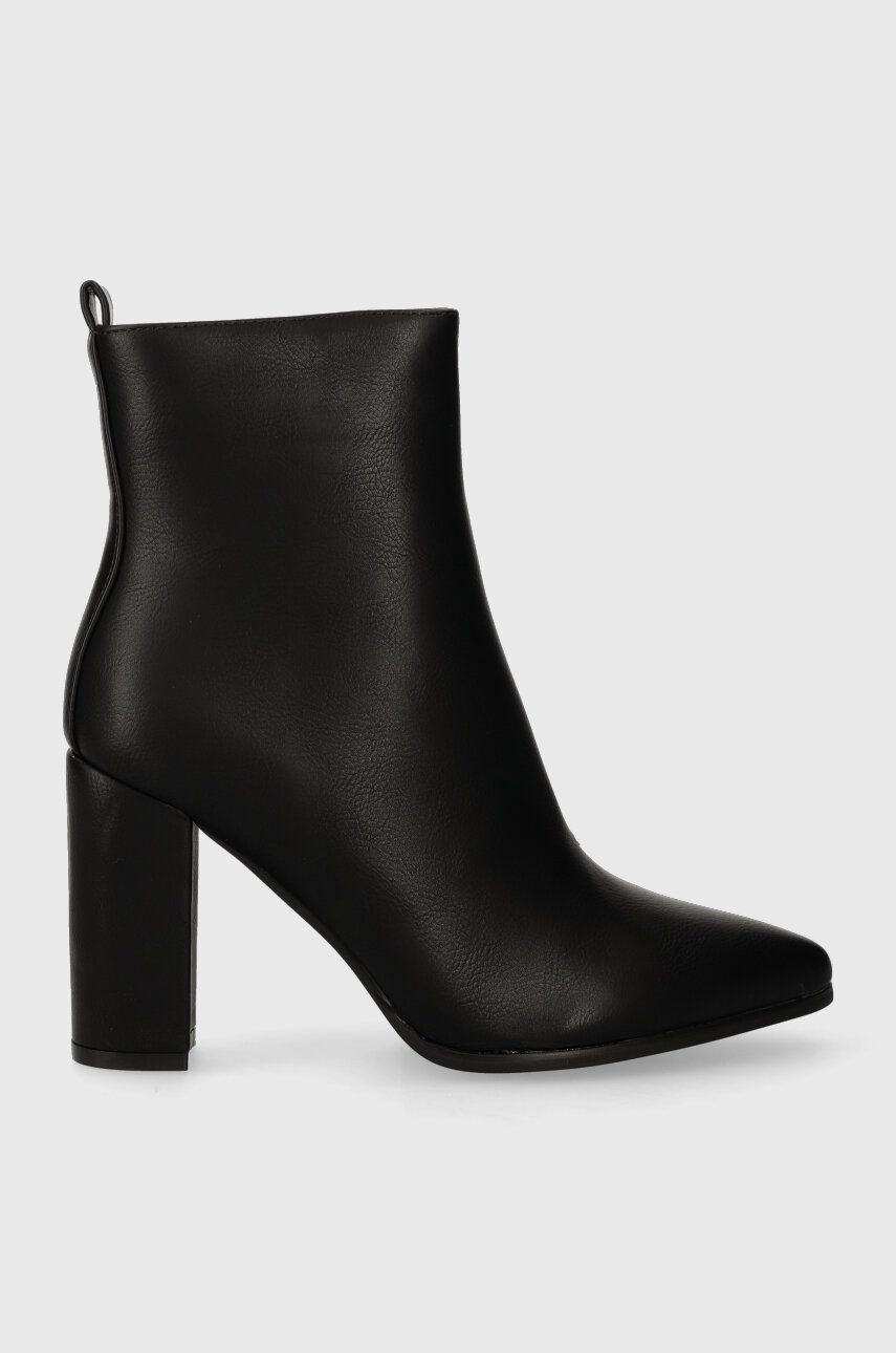 Answear Lab botine femei, culoarea negru, cu toc drept, izolare usoara Answear Lab botine femei, culoarea negru, cu toc drept, izolare usoara