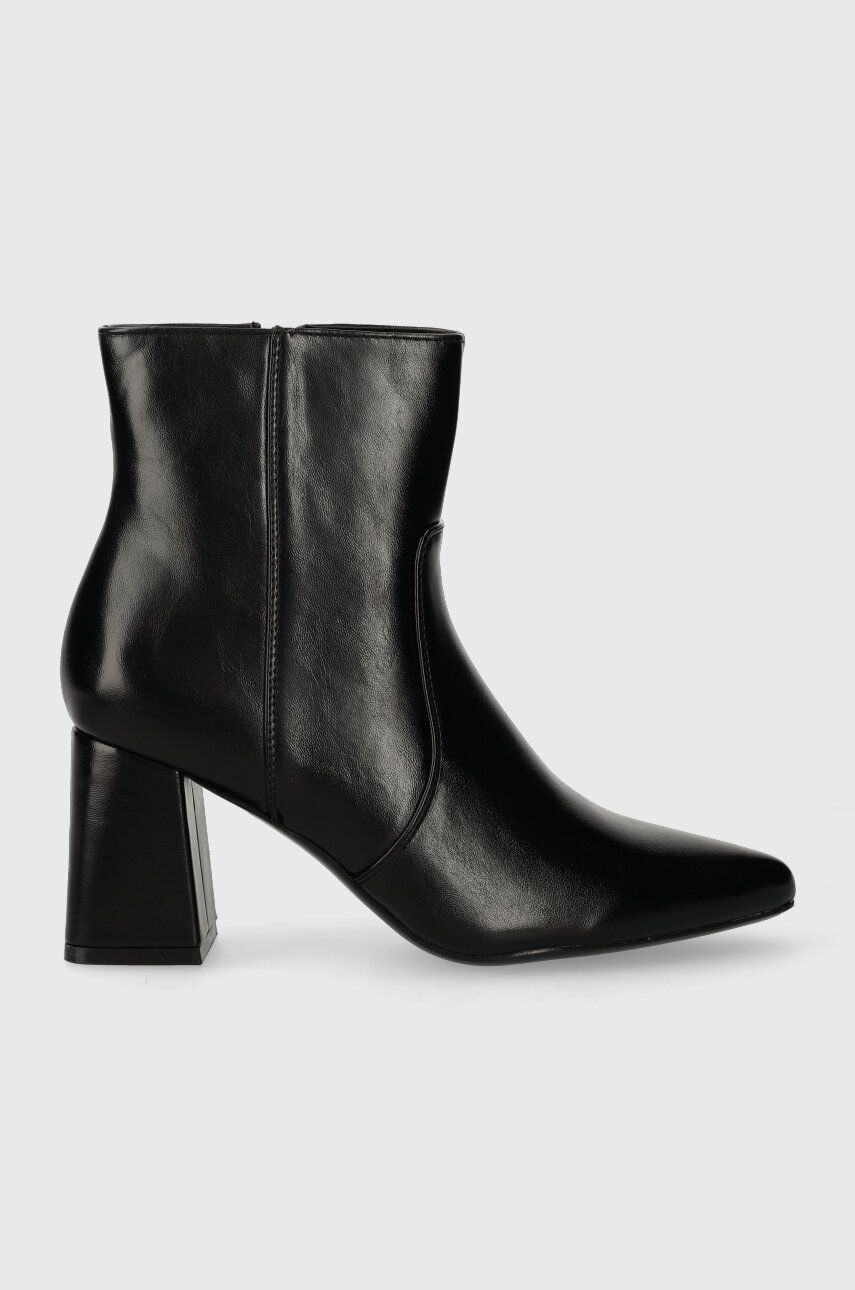 Answear Lab botine femei, culoarea negru, cu toc drept, izolare usoara Answear Lab botine femei, culoarea negru, cu toc drept, izolare usoara
