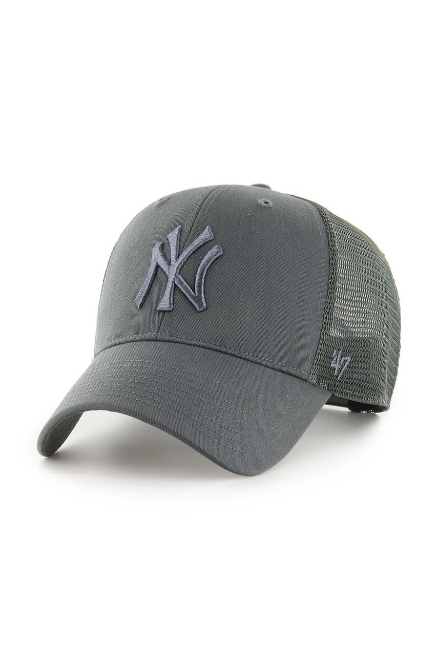47brand șapcă MLB New York Yankees culoarea gri, cu imprimeu B-BRANS17CTP-CCC 47brand șapcă MLB New York Yankees culoarea gri, cu imprimeu B-BRANS17CTP-CCC