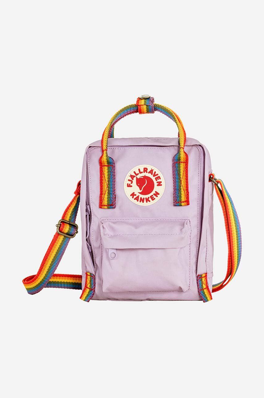 Fjallraven borsetă Kanken Rainbow Sling culoarea violet F23623.457.907-907 Fjallraven borsetă Kanken Rainbow Sling culoarea violet F23623.457.907-907