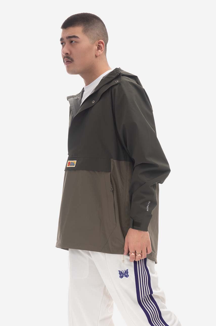 Fjallraven geacă de ploaie Vardag Hydratic Anorak bărbați, culoarea verde, de tranziție F86688 84773 Fjallraven geacă de ploaie Vardag Hydratic Anorak bărbați, culoarea verde, de tranziție F86688 84773