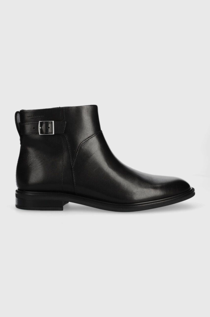 Vagabond Shoemakers cizme de piele FRANCES 2.0 femei, culoarea negru, cu toc plat, 5606.101.20 Vagabond Shoemakers cizme de piele FRANCES 2.0 femei, culoarea negru, cu toc plat, 5606.101.20