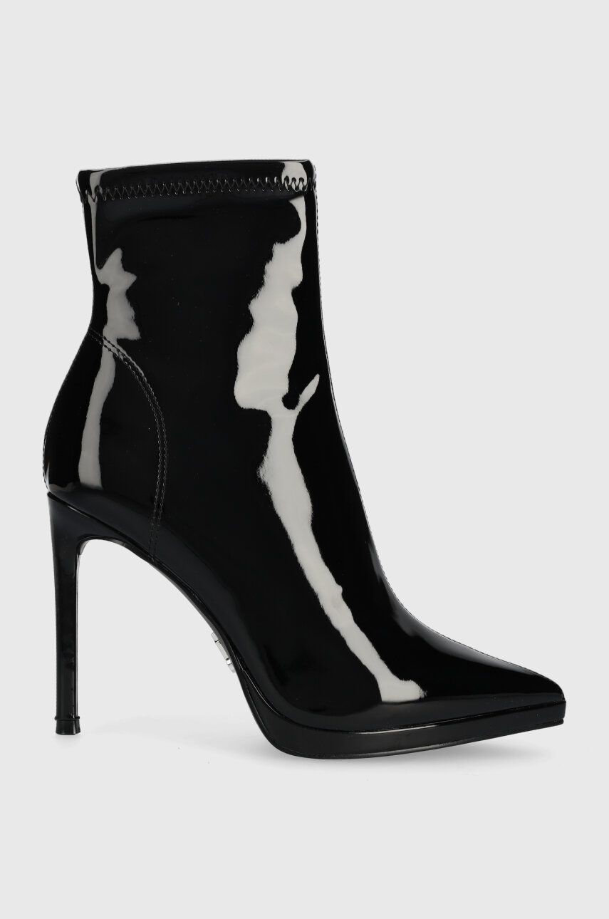 Steve Madden botine Kaylani femei, culoarea negru, cu toc cui, SM19000030 Steve Madden botine Kaylani femei, culoarea negru, cu toc cui, SM19000030