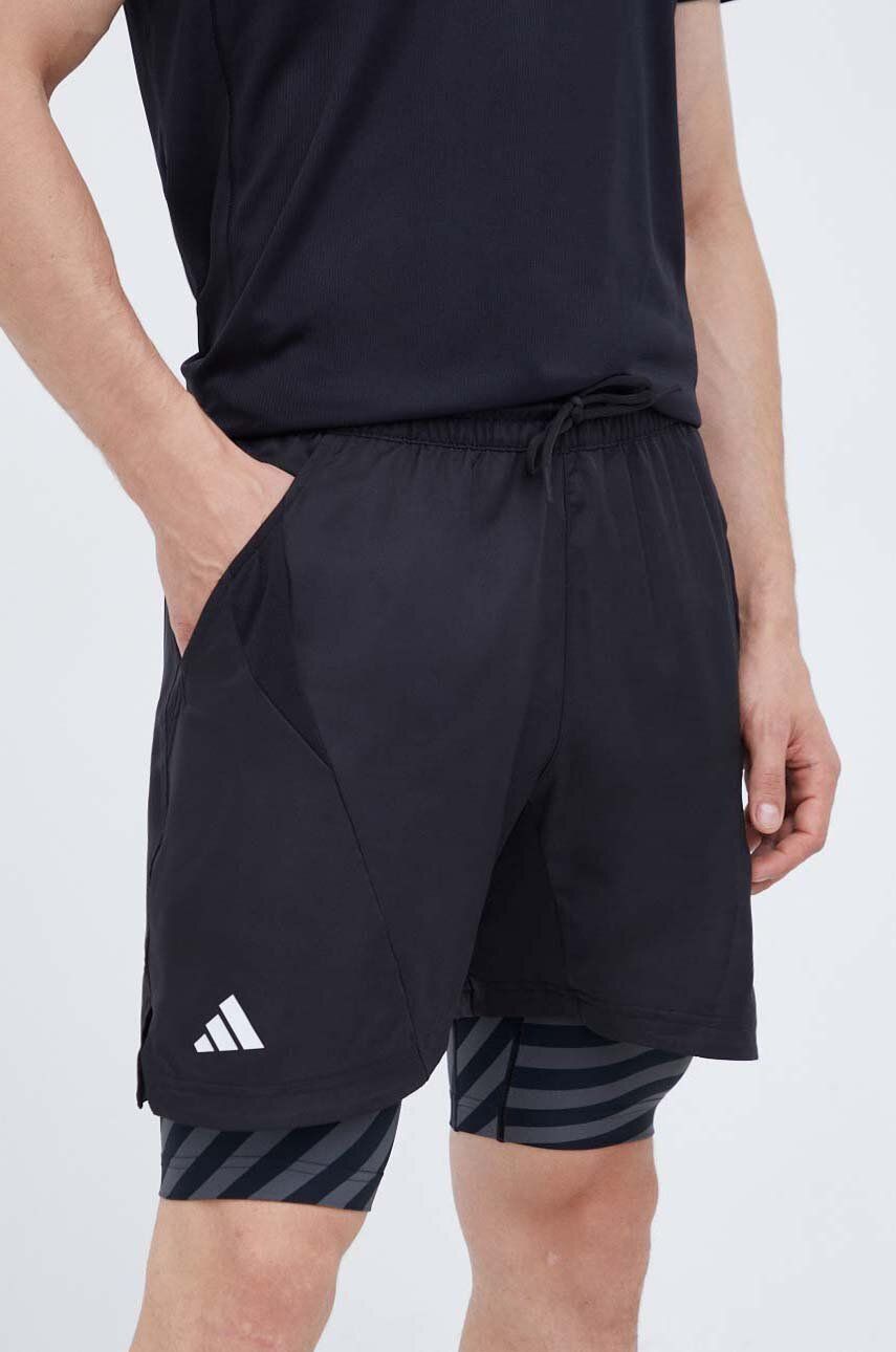 adidas Performance pantaloni scurți de antrenament culoarea negru adidas Performance pantaloni scurți de antrenament culoarea negru
