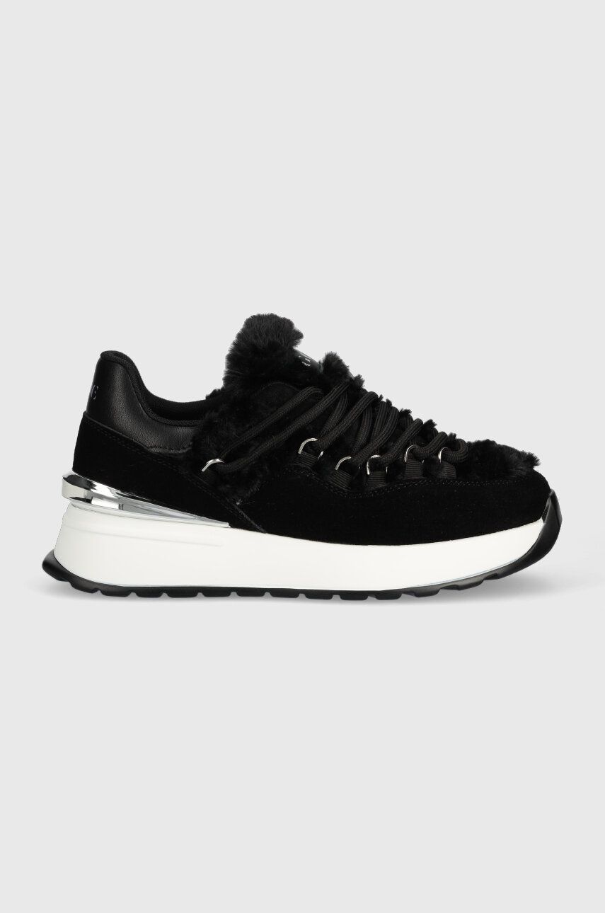 GOE sneakers din piele intoarsă culoarea negru, MM2N4094.BLACK GOE sneakers din piele intoarsă culoarea negru, MM2N4094.BLACK