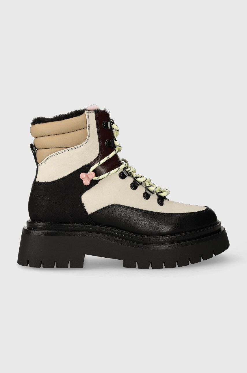 Pepe Jeans bocanci QUEEN FUNNY femei, cu toc plat, izolare usoara, PLS50499 Pepe Jeans bocanci QUEEN FUNNY femei, cu toc plat, izolare usoara, PLS50499