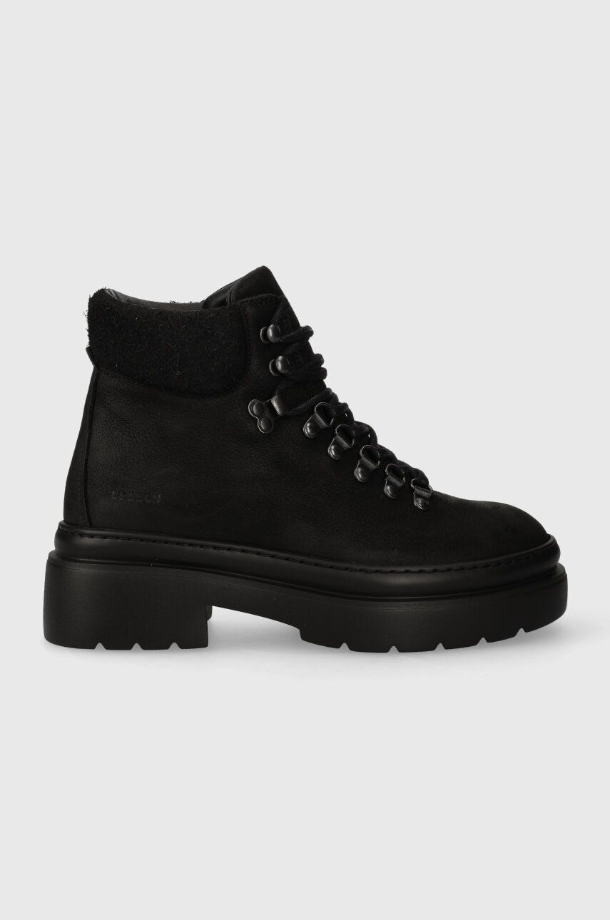 Copenhagen cizme din piele intoarsa femei, culoarea negru, cu platforma, CPH262 waxed nabuc Copenhagen cizme din piele intoarsa femei, culoarea negru, cu platforma, CPH262 waxed nabuc
