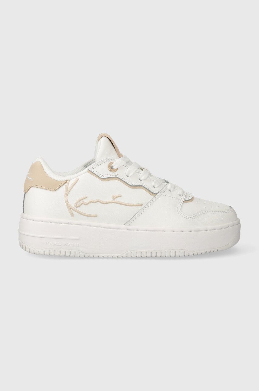 Karl Kani sneakers din piele 89 UP Logo culoarea alb, 1184030 KKFWW000283 Karl Kani sneakers din piele 89 UP Logo culoarea alb, 1184030 KKFWW000283