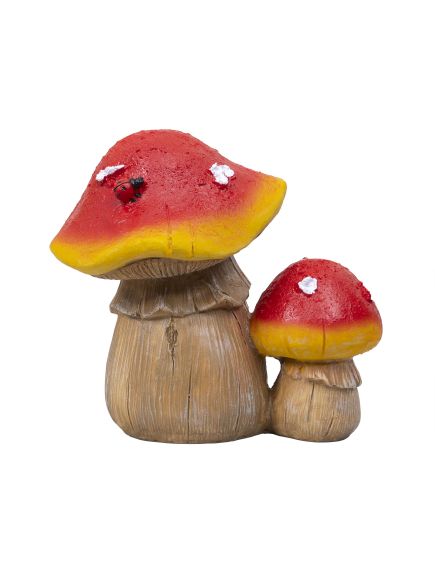 Ciuperca decorativa pentru gradina, din rasina, H 20cm, cu un pui / ZTS 8067 Engros Ciuperca decorativa pentru gradina, din rasina, H 20cm, cu un pui / ZTS 8067 Engros