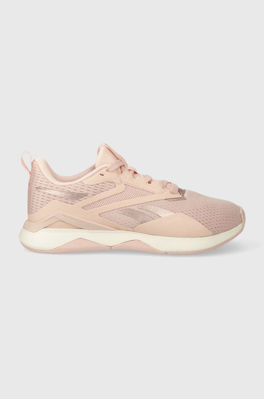 Reebok pantofi de antrenament Nanoflex TR 2.0 V2 culoarea portocaliu Reebok pantofi de antrenament Nanoflex TR 2.0 V2 culoarea portocaliu