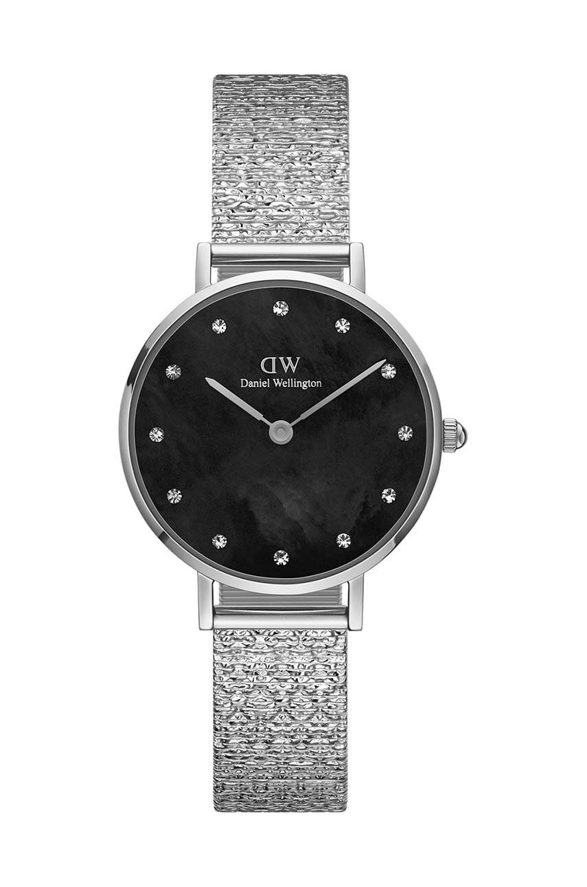 Daniel Wellington ceas Petite 28 Lumine S femei, culoarea argintiu Daniel Wellington ceas Petite 28 Lumine S femei, culoarea argintiu