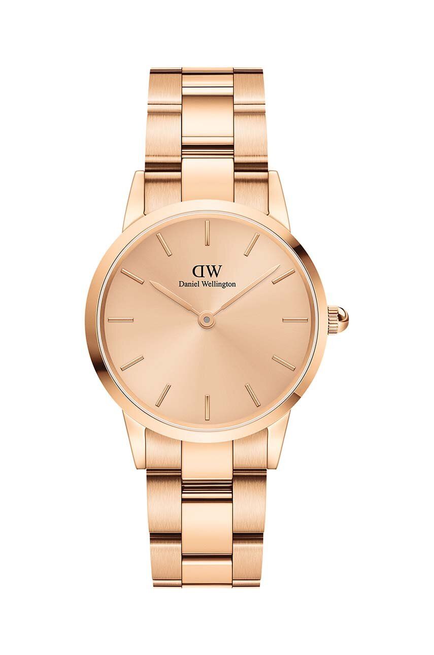 Daniel Wellington ceas Iconic Link Unitone 28 femei, culoarea roz Daniel Wellington ceas Iconic Link Unitone 28 femei, culoarea roz