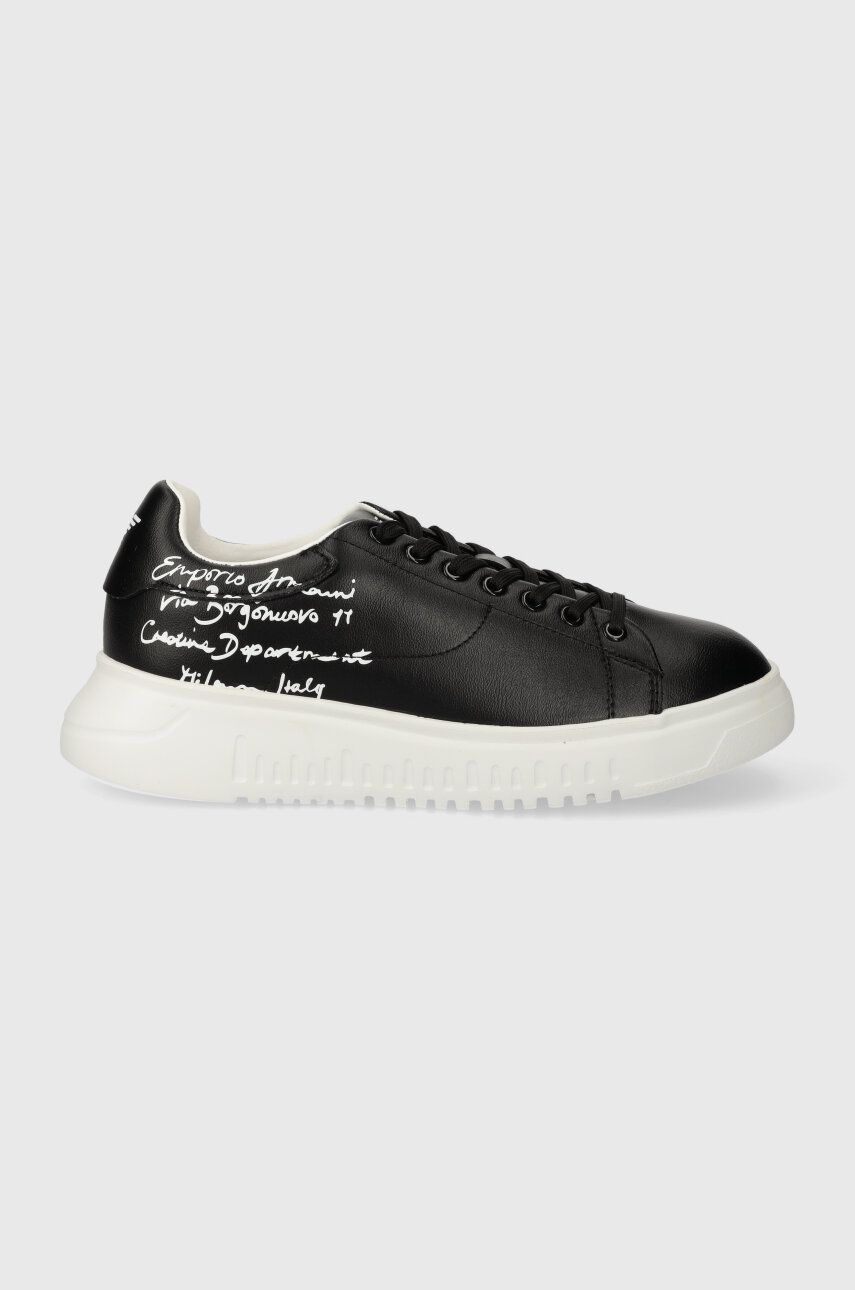 Emporio Armani sneakers din piele culoarea negru, X3X024 XN894 A120 Emporio Armani sneakers din piele culoarea negru, X3X024 XN894 A120