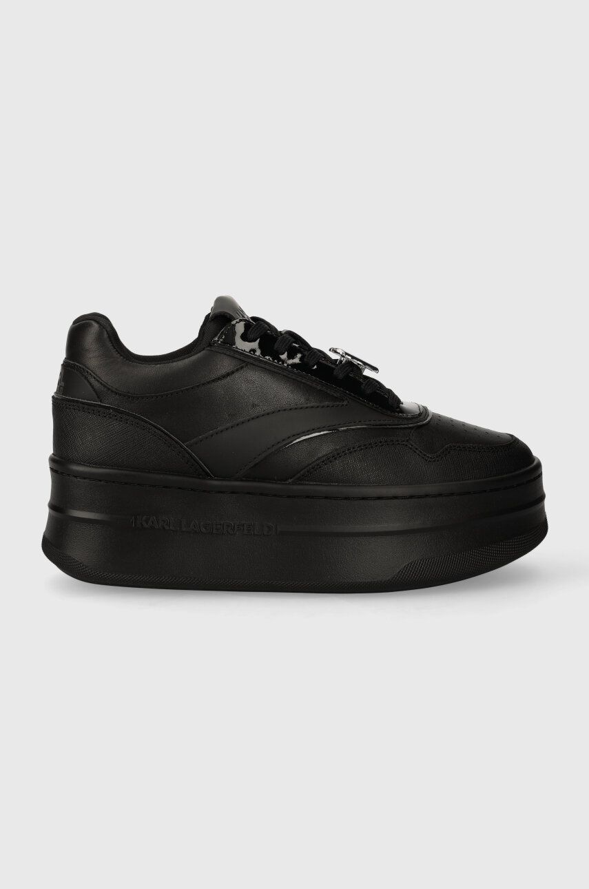 Karl Lagerfeld sneakers din piele KOBO III KC culoarea negru, KL65020 Karl Lagerfeld sneakers din piele KOBO III KC culoarea negru, KL65020
