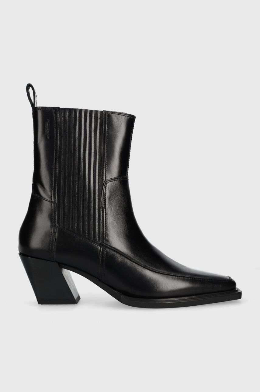 Vagabond Shoemakers cizme de piele ALINA femei, culoarea negru, cu toc drept, 5421.201.20 Vagabond Shoemakers cizme de piele ALINA femei, culoarea negru, cu toc drept, 5421.201.20