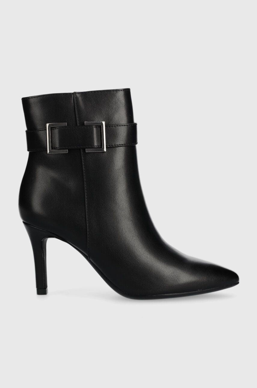 Answear Lab botine femei, culoarea negru, cu toc cui, izolare usoara Answear Lab botine femei, culoarea negru, cu toc cui, izolare usoara