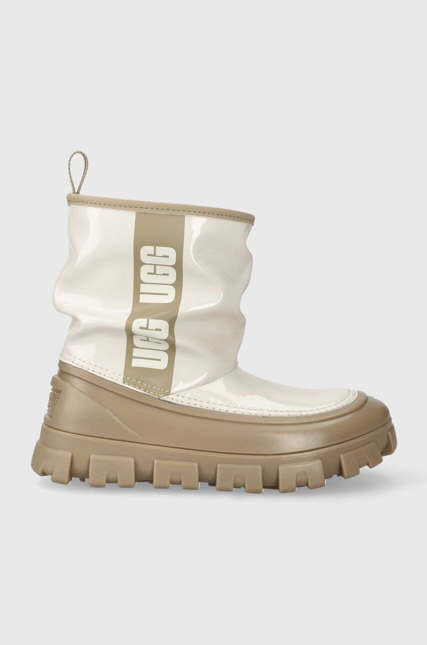 UGG cizme de iarna copii KIDS CLASSIC BRELLAH MINI culoarea bej UGG cizme de iarna copii KIDS CLASSIC BRELLAH MINI culoarea bej
