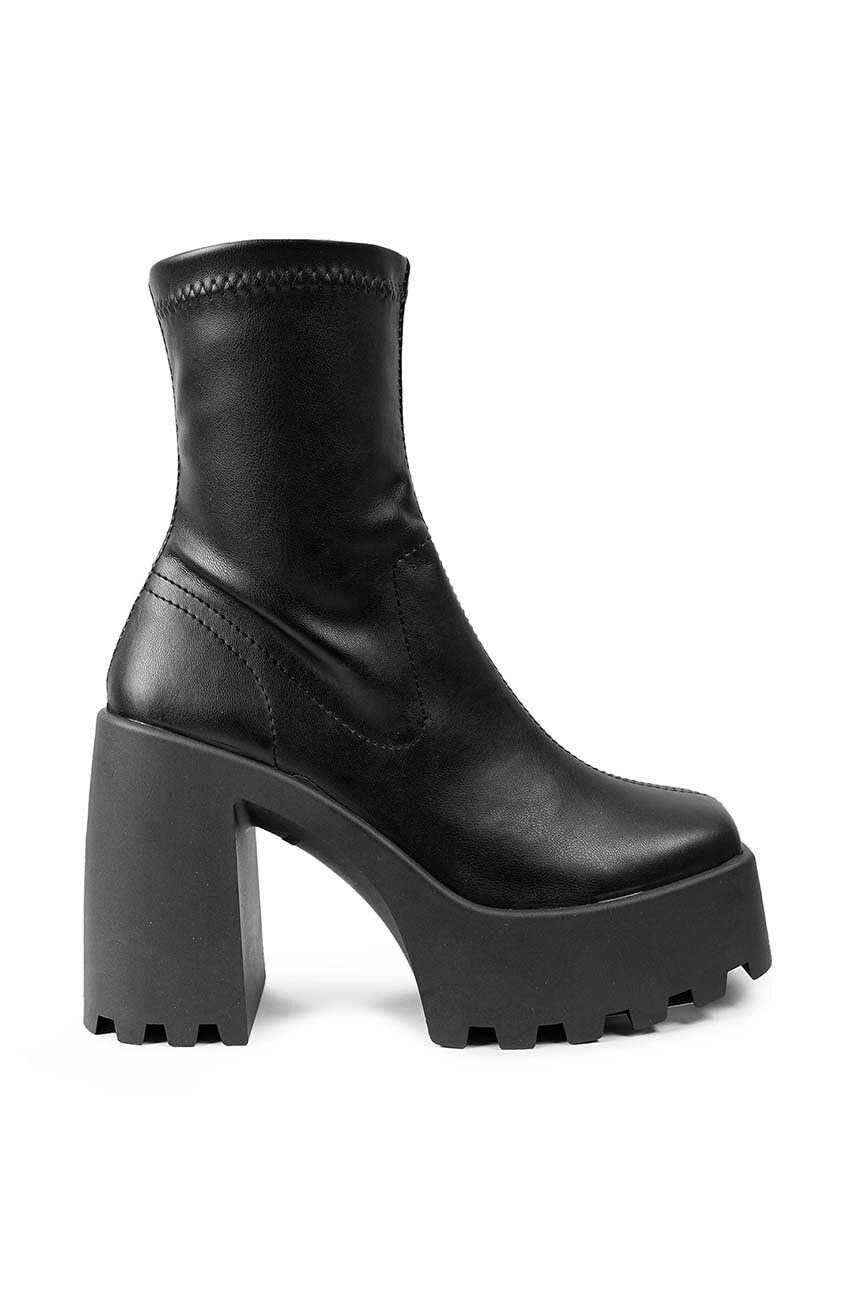 Altercore botine Agnes femei, culoarea negru, cu toc drept, Agnes Altercore botine Agnes femei, culoarea negru, cu toc drept, Agnes
