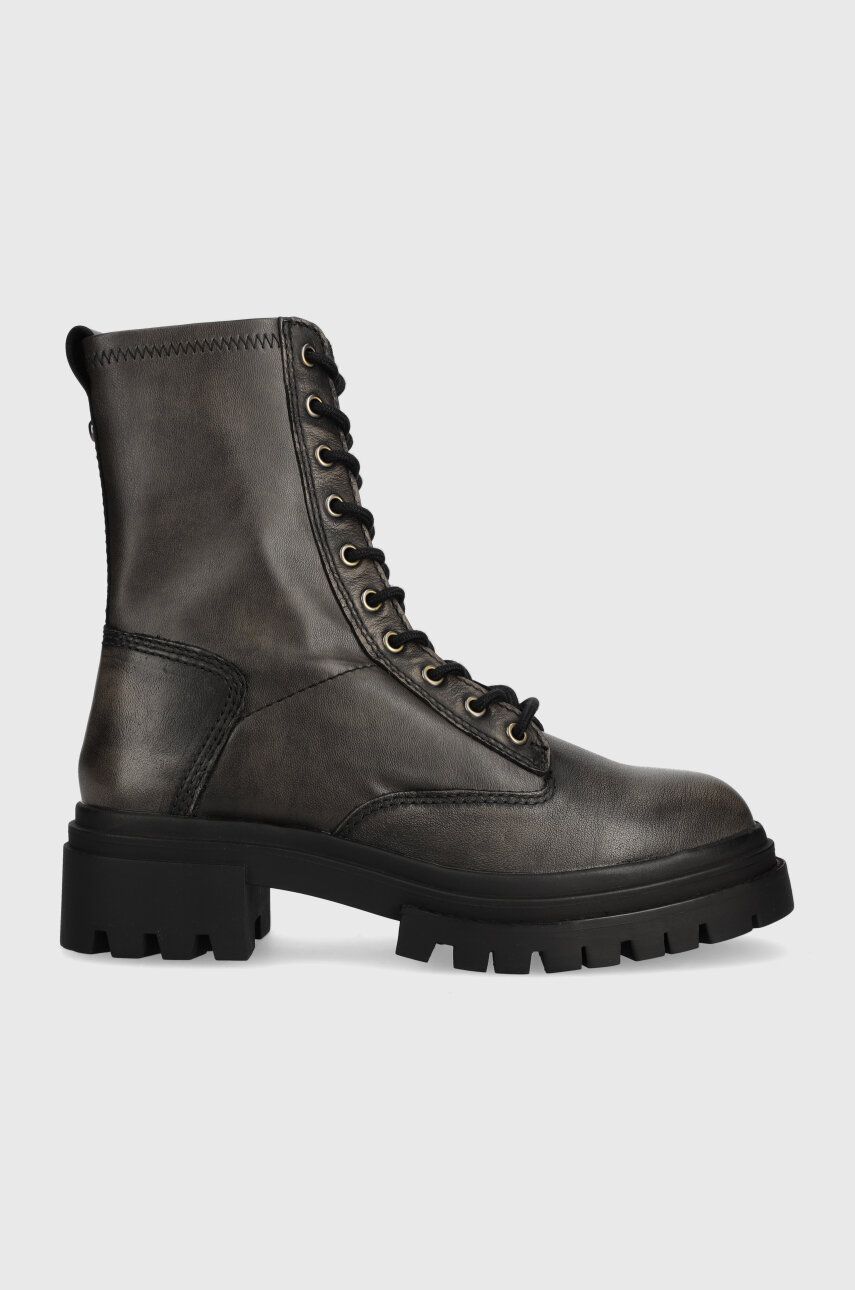 Aldo bocanci Nane femei, culoarea negru, cu platforma, 13671945.NANE Aldo bocanci Nane femei, culoarea negru, cu platforma, 13671945.NANE