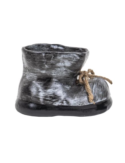 Decoratiune pentru gradina, din ceramica, bocanc mic cu suport pentru flori, inaltime 15cm, lungime 22cm / EXT 10205 Engros Decoratiune pentru gradina, din ceramica, bocanc mic cu suport pentru flori, inaltime 15cm, lungime 22cm / EXT 10205 Engros
