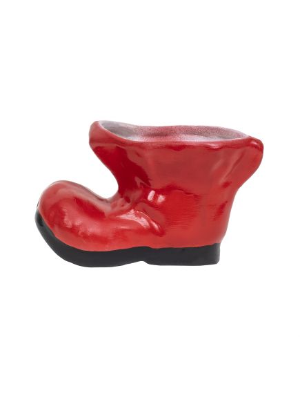 Decoratiune pentru gradina, din ceramica, bocanc mini cu suport pentru flori, inaltime 10cm, lungime 18cm / EXT 6210_rosu Engros Decoratiune pentru gradina, din ceramica, bocanc mini cu suport pentru flori, inaltime 10cm, lungime 18cm / EXT 6210_rosu Engros