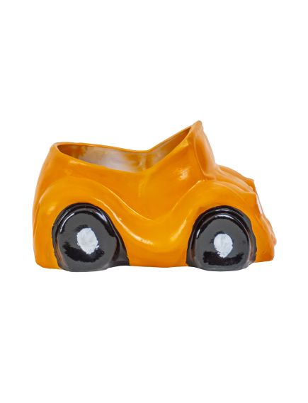 Decoratiune pentru gradina, din ceramica, masinuta cu suport pentru flori, lungime 26cm / EXT 10203_galben Engros Decoratiune pentru gradina, din ceramica, masinuta cu suport pentru flori, lungime 26cm / EXT 10203_galben Engros