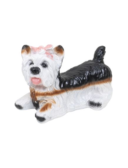 Decoratiune pentru gradina, din ceramica, model catel, inaltime 24cm, lungime 33cm / EXT 10389 Engros Decoratiune pentru gradina, din ceramica, model catel, inaltime 24cm, lungime 33cm / EXT 10389 Engros