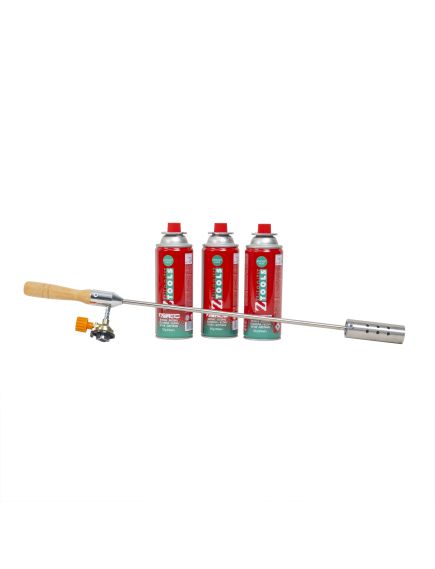 Pachet arzator de gradina pentru buruieni + 3 butelii, 410ml / ZTS 5624_1 Engros Pachet arzator de gradina pentru buruieni + 3 butelii, 410ml / ZTS 5624_1 Engros
