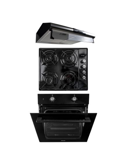 Pachet cuptor incorporabil (1857), capacitate 51L, electric, negru, plita incorporabila (1864), 60x50x6cm, gaz butelie sau gaz natural (duze de schimb incluse), hota 2 motoare , inox , putere 2x95W (9676) / SET 30084 Engros Pachet cuptor incorporabil (1857), capacitate 51L, electric, negru, plita incorporabila (1864), 60x50x6cm, gaz butelie sau gaz natural (duze de schimb incluse), hota 2 motoare , inox , putere 2x95W (9676) / SET 30084 Engros