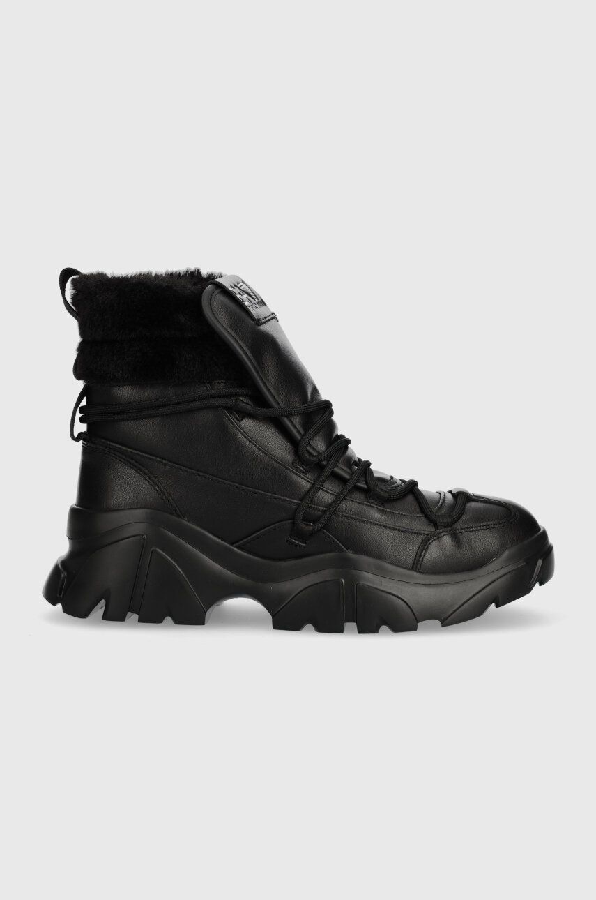 EA7 Emporio Armani botine femei, culoarea negru, cu platforma, izolare usoara, X8M001 XK229 S868 EA7 Emporio Armani botine femei, culoarea negru, cu platforma, izolare usoara, X8M001 XK229 S868