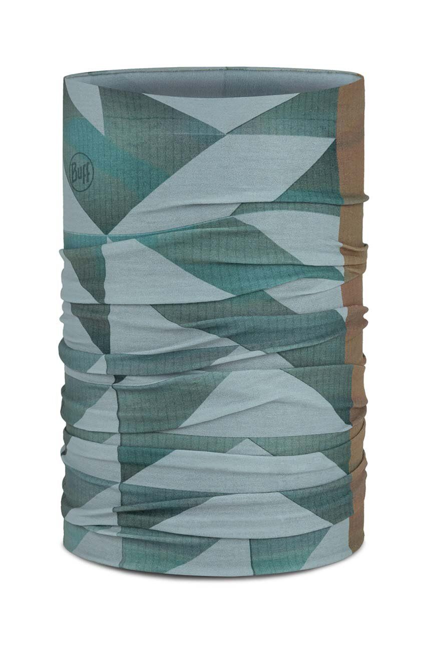 Buff fular impletit Original EcoStretch culoarea verde, modelator Buff fular impletit Original EcoStretch culoarea verde, modelator