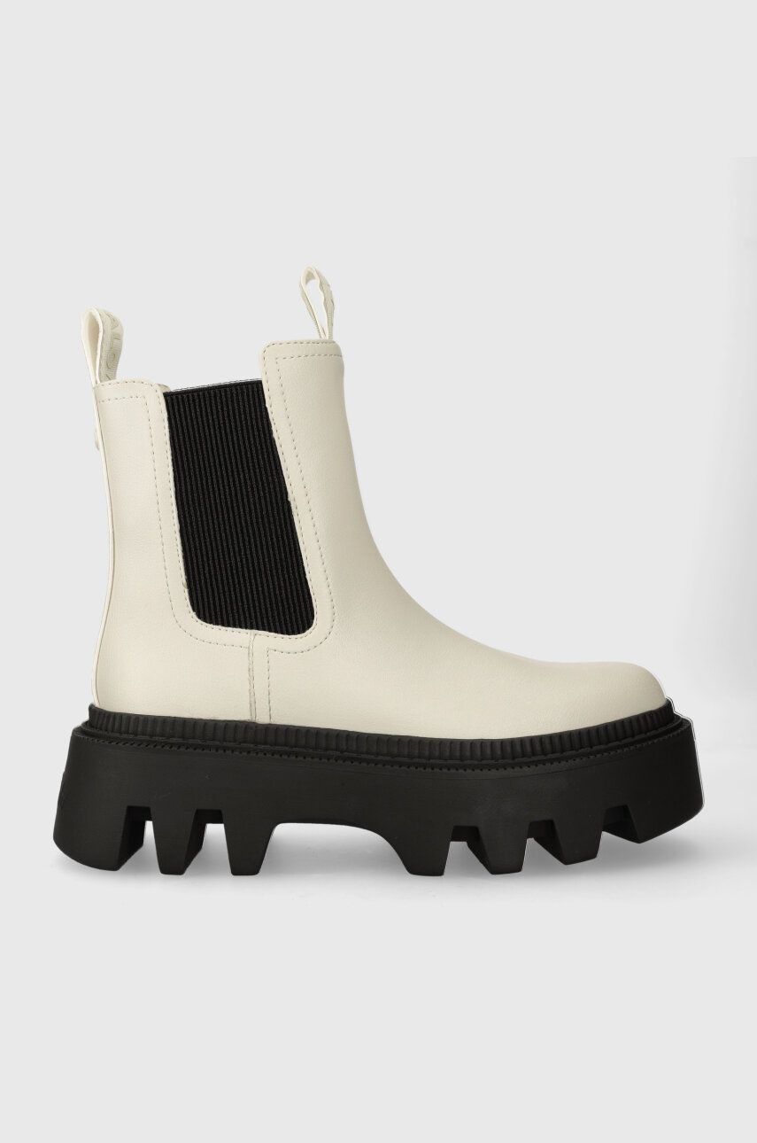 Buffalo cizme Flora Chelsea Lo femei, culoarea bej, cu platforma, 1622357 Buffalo cizme Flora Chelsea Lo femei, culoarea bej, cu platforma, 1622357