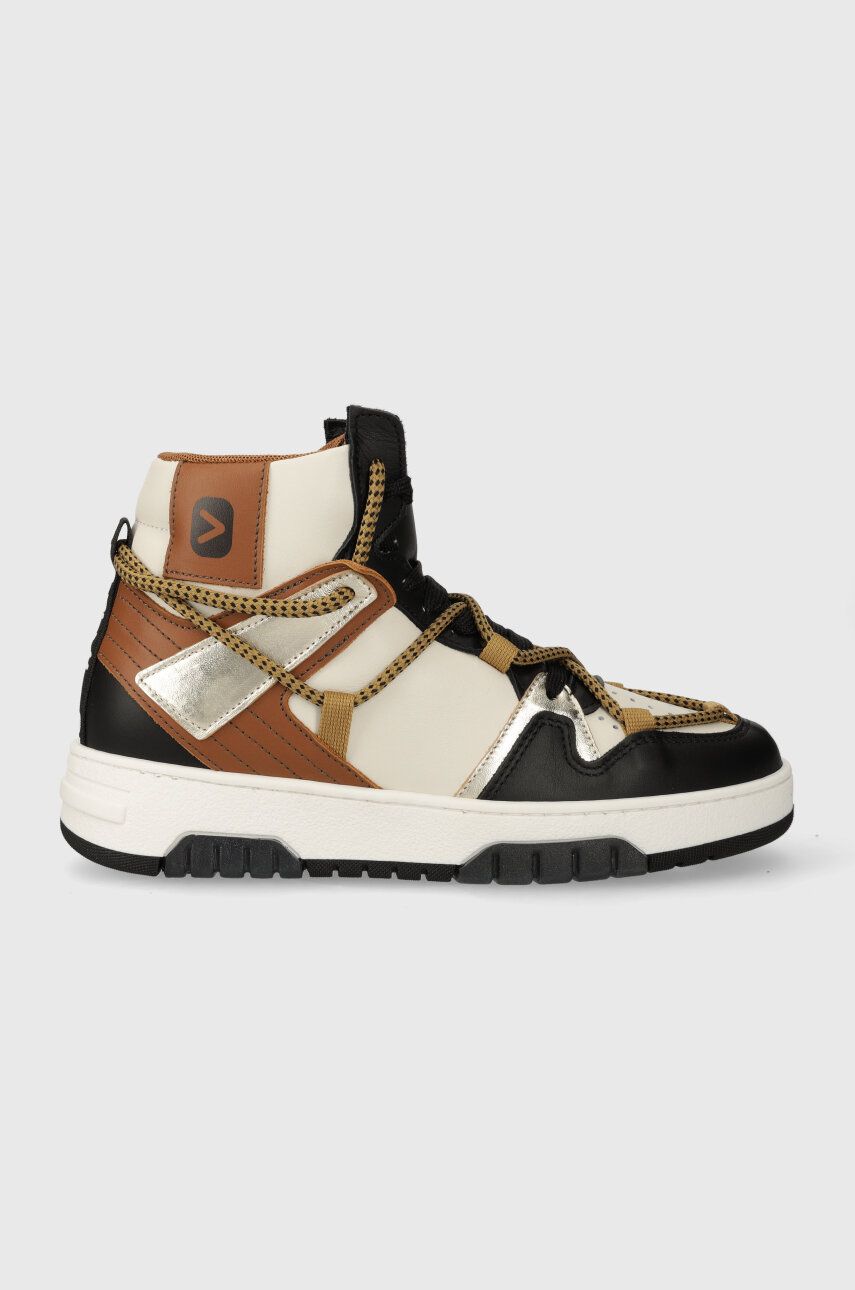 Off Play sneakers din piele SORRENTO culoarea maro, SORRENTO 2 BLACK, LATTE, COGNAC, GOLD Off Play sneakers din piele SORRENTO culoarea maro, SORRENTO 2 BLACK, LATTE, COGNAC, GOLD