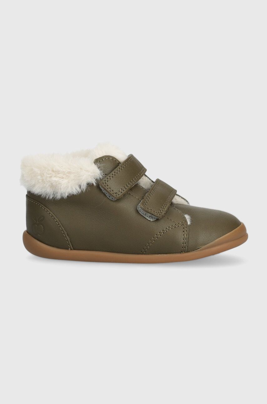 Pom D'api ghete de iarna pentru copii din piele FLEX-UP EASY FUR culoarea verde Pom D'api ghete de iarna pentru copii din piele FLEX-UP EASY FUR culoarea verde