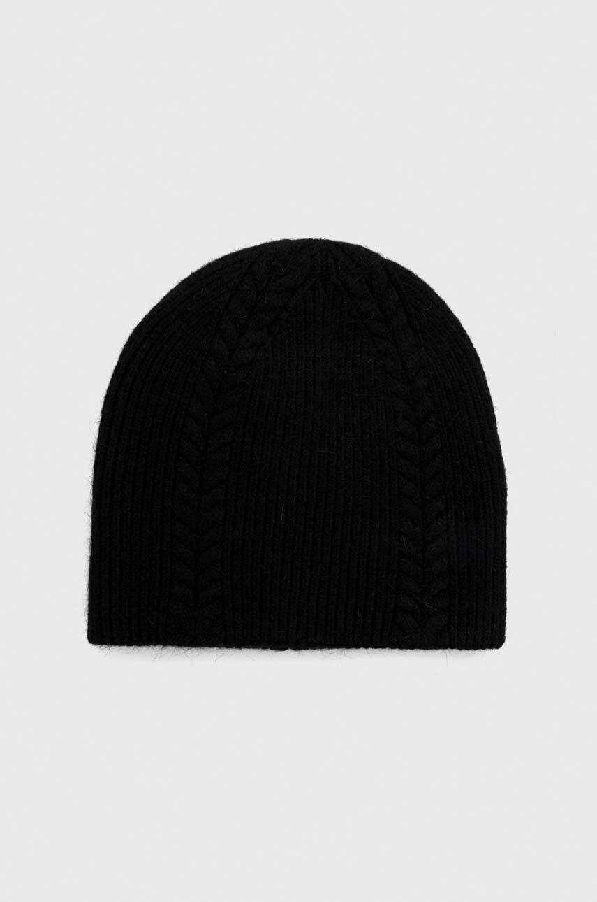 Answear Lab caciula de lana culoarea negru, de lana, din tricot gros Answear Lab caciula de lana culoarea negru, de lana, din tricot gros