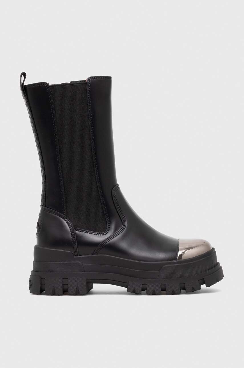 Buffalo cizme Aspha Clf Steel femei, culoarea negru, cu platforma, 1622317 Buffalo cizme Aspha Clf Steel femei, culoarea negru, cu platforma, 1622317