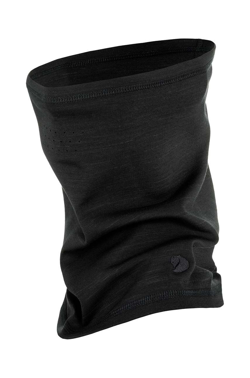 Fjallraven fular din amestec de lână Keb Fleece Neck Gaiter culoarea negru, uni F86998.550 Fjallraven fular din amestec de lână Keb Fleece Neck Gaiter culoarea negru, uni F86998.550