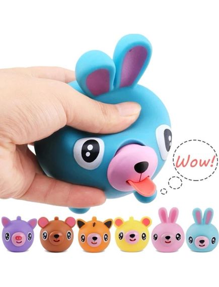 En-gros Jucarie Antistres Animalut Squeeze care scoate limba si chitaie, 6×6cm En-gros Jucarie Antistres Animalut Squeeze care scoate limba si chitaie, 6×6cm